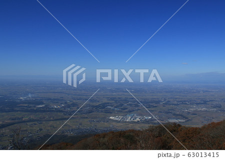 筑波山　女体山　山頂　風景 63013415