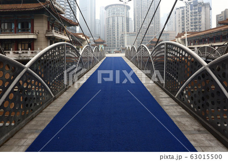 ChongQing, China - Blue carpet, walk way from 63015500