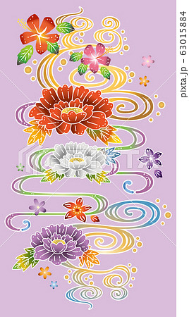 紅型イメージイラストのイラスト素材