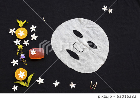 natural aroma sheet mask extract fruit orange health care for skin face essence face mask, herbal soap 63016232