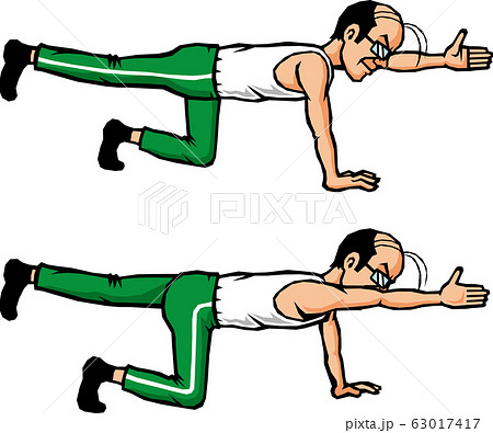 筋トレする男性 筋トレする男性 63017417