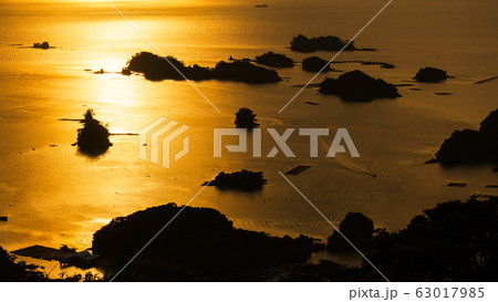 九十九島・石岳展望台の夕暮れ 63017985