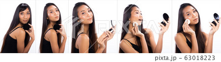 Asian Long straight black hair tan skin woman in Asian Long straight black hair tan skin woman in 63018223