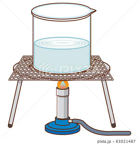 Science experiment with boiling water on the rack Science experiment with boiling water on the rack 63021487