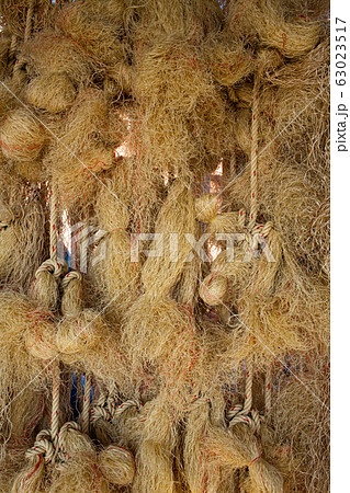 Brown Fishing Net or Fishnets bind, Abstract Pattern background, Close up shot, About tool for fisherman Brown Fishing Net or Fishnets bind, Abstract Pattern background, Close up shot, About tool for fisherman 63023517