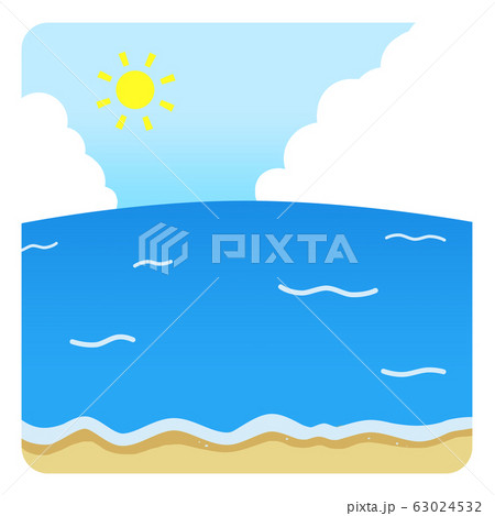 海 昼 夏 イラストのイラスト素材