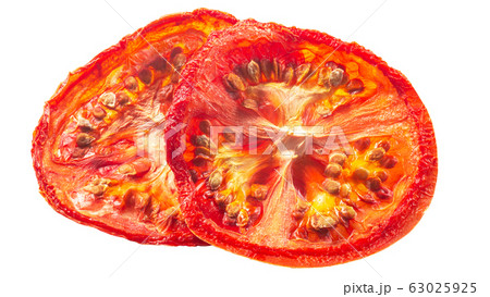 Tomato chips dried slices, paths 63025925