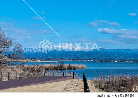 霊峰白山 加賀市 柴山潟 片山津温泉(2020年3月6日撮影) 霊峰白山 加賀市 柴山潟 片山津温泉(2020年3月6日撮影) 63029484