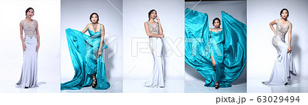 Collage Group Portrait of 20s Asian Woman wear 63029494