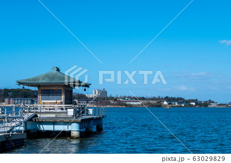 片山津温泉　柴山潟　浮御堂 63029829