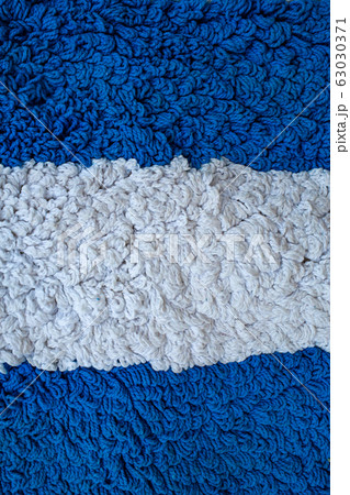 White and Blue carpet texture background, Close up & Macro shot, Living room and bathroom concept White and Blue carpet texture background, Close up & Macro shot, Living room and bathroom concept 63030371