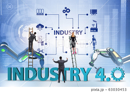 Modern industry 4.0 technical automation concept 63030453