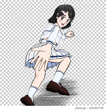 JK由奈入学シーズン用　いっしょに行こ！55キャラクタのみpngデータ 63030739