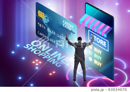 Online shopping concept with smartphone Online shopping concept with smartphone 63034070