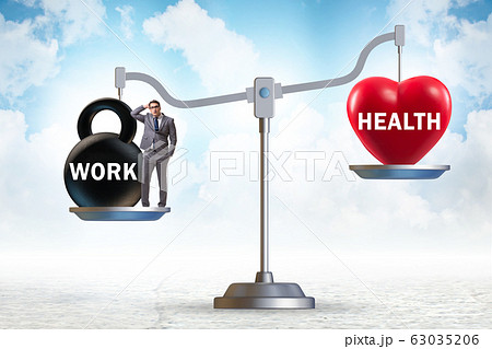 Concept of balance between work and health Concept of balance between work and health 63035206