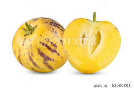 pepino melons on a white 63036801