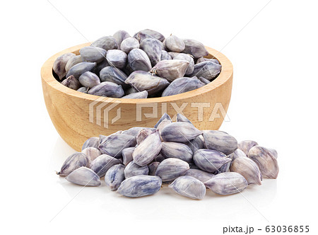 peanuts in wood bowl isolated on white peanuts in wood bowl isolated on white 63036855