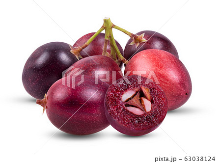 Carunda or Karonda fruit isolated on white 63038124