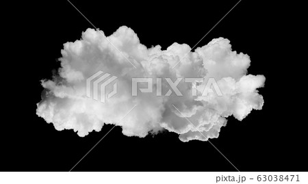 white clouds isolated on black 63038471
