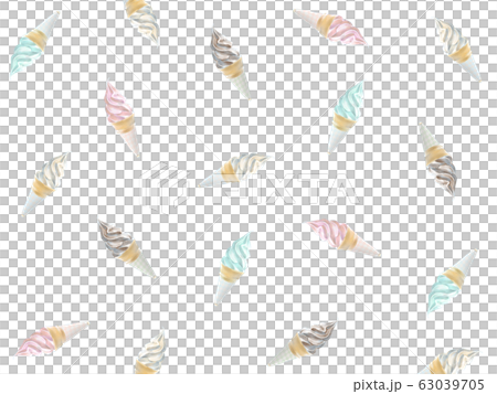 Soft ice cream background - Stock Illustration [63039705] - PIXTA