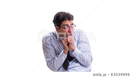 Businessman isolated on the white background 63039999