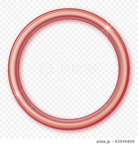 golden round frame Stock Illustration