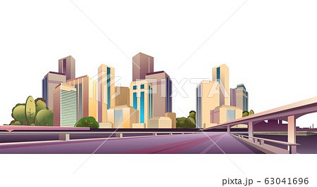 city landscape on a white background 63041696