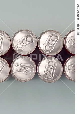 Many new aluminium cans of soda soft drink or Many new aluminium cans of soda soft drink or 63042742