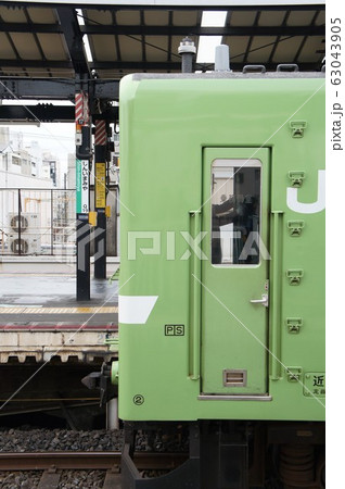 JR西日本 201系電車 鶯色 新今宮駅駅名標 JR西日本 201系電車 鶯色 新今宮駅駅名標 63043905