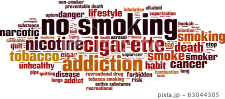 No smoking word cloud 63044305