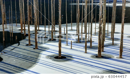 冬の自然湖 冬の自然湖 63044457