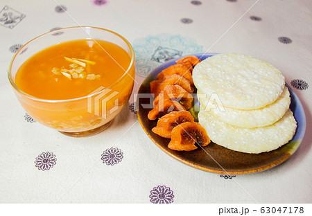 デザート 干し柿 甘酒 63047178