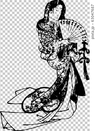 舞を舞う女性 舞を舞う女性 63047687