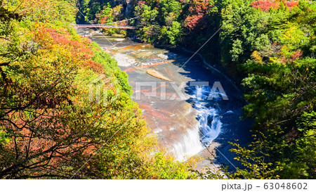 吹割の滝 （秋）：第一観瀑台より 63048602