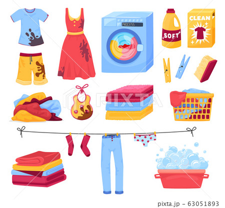 Clothing Wash Icon Set Clothing Wash Icon Set 63051893