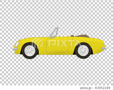 オープンカー　黄色 63052289