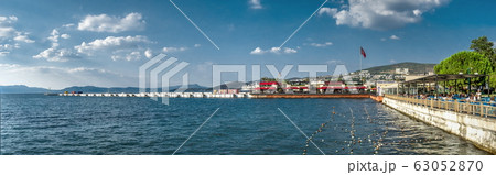 Embankment of the Kusadasi city in Turkey 63052870