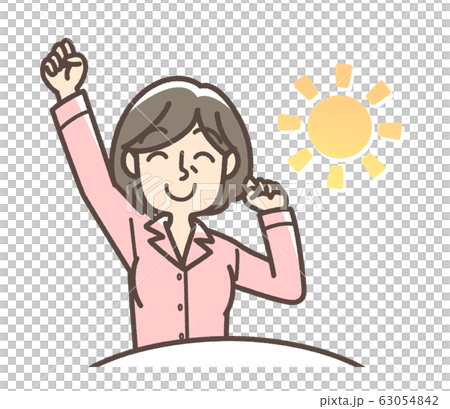 Good sleep woman no background 63054842