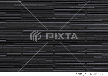 外壁（ブラック）の背景素材　テクスチャー  63055278
