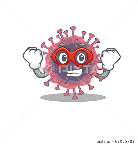 A picture of microbiology coronavirus in a Super hero cartoon character A picture of microbiology coronavirus in a Super hero cartoon character 63055783