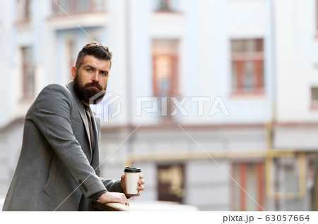 The day just started. Businessman in hipster style The day just started. Businessman in hipster style 63057664