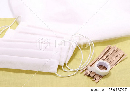 手作りマスク 不織布 サージカルテープ ワイヤー 手作りマスク 不織布 サージカルテープ ワイヤー 63058797