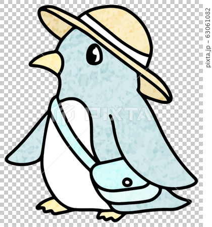 Illustration 2 of a penguin going out (color pencil style) Illustration 2 of a penguin going out (color pencil style) 63061082