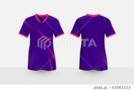 Purple and pink, Abstract halftone pattern layout e-sport t-shirt design template Purple and pink, Abstract halftone pattern layout e-sport t-shirt design template 63062323