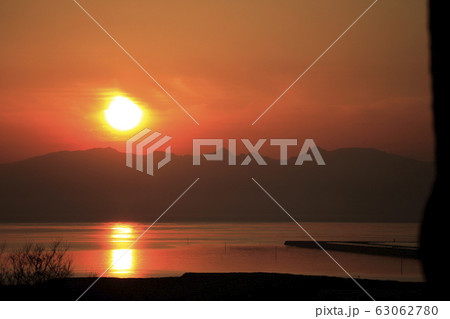 荒尾市 四ツ山神社 夕日、 荒尾市 四ツ山神社 夕日、 63062780