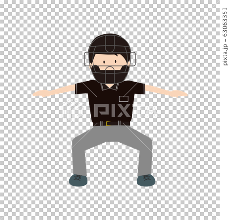 Baseball Referee Mask Safe Stock Illustration 63063351 Pixta