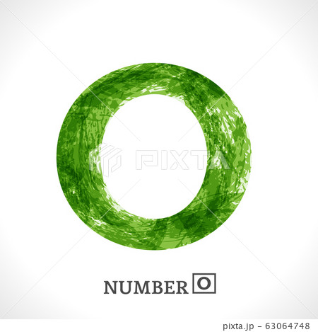 Number 0. Grunge Symbol zero. Green Eco Style Number 0. Grunge Symbol zero. Green Eco Style 63064748