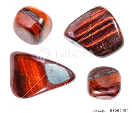 set of various Ox's Eye (Bull's Eye) gemstones 63069494