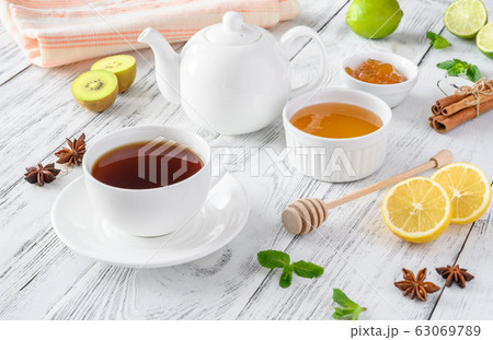Cup of black tea Cup of black tea 63069789