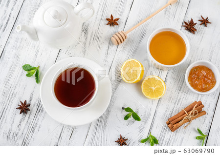 Cup of black tea Cup of black tea 63069790